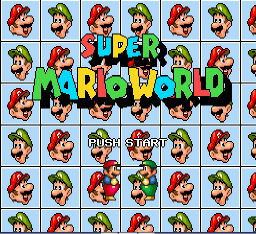 Super Mario World (hack) Title Screen